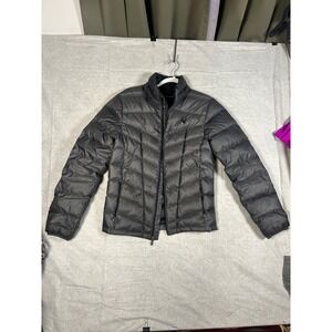 Spyder Womens Down Puffer Jacket Black Full Zip Collared Lightweight Size S